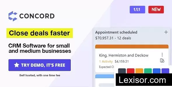 Concord v1.1.4 - Deals Management CRM