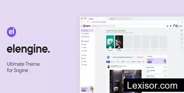 Elengine Theme for Sngine v1.5