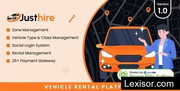 Justhire v1.0 - Vehicle Rental Platform - nulled